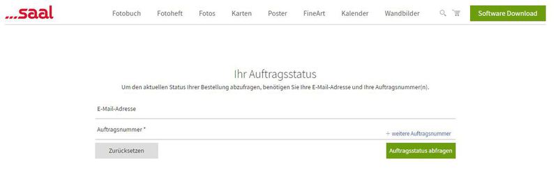 Bestellübersicht im Auftragscockpit